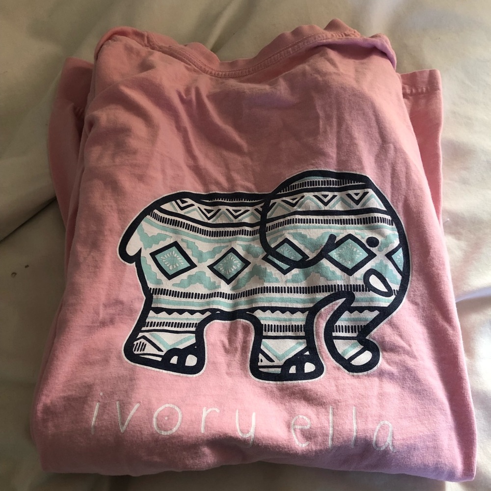 light pink tribal print ivory ella long sleeve